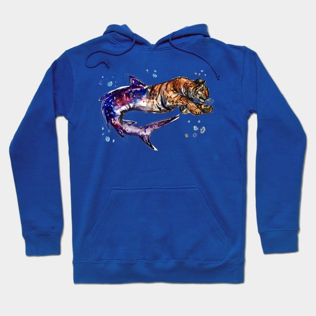 Tiger Shark Hoodie by aquabun